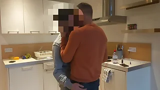 Str8 Tradie Jack&comma; sits on daddys lap